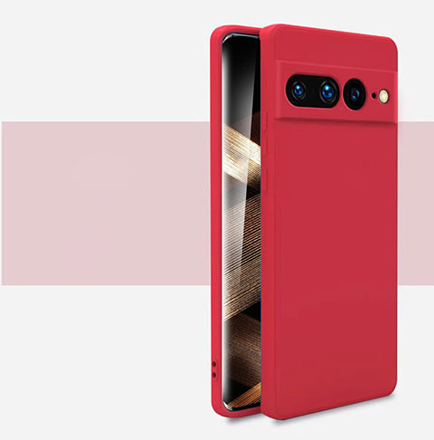 Funda Silicona Ultrafina Goma 360 Grados Carcasa YK2 para Google Pixel 7 Pro 5G Rojo