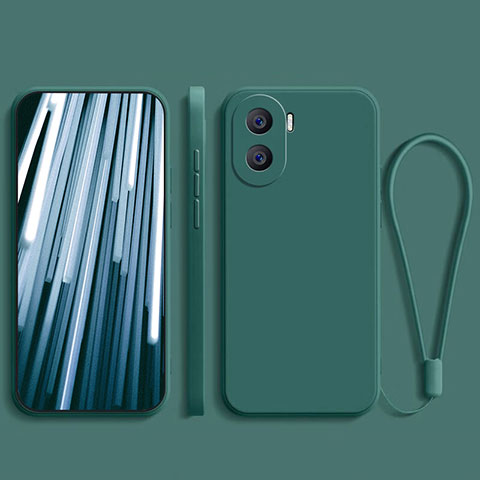 Funda Silicona Ultrafina Goma 360 Grados Carcasa YK2 para Huawei Honor X40i 5G Verde