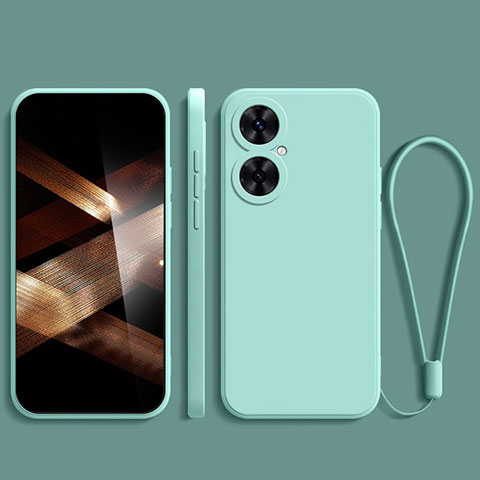 Funda Silicona Ultrafina Goma 360 Grados Carcasa YK2 para Huawei Nova 11i Cian