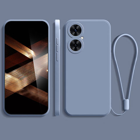 Funda Silicona Ultrafina Goma 360 Grados Carcasa YK2 para Huawei Nova 11i Gris Lavanda