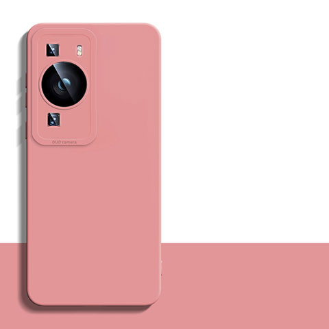 Funda Silicona Ultrafina Goma 360 Grados Carcasa YK2 para Huawei P60 Rosa