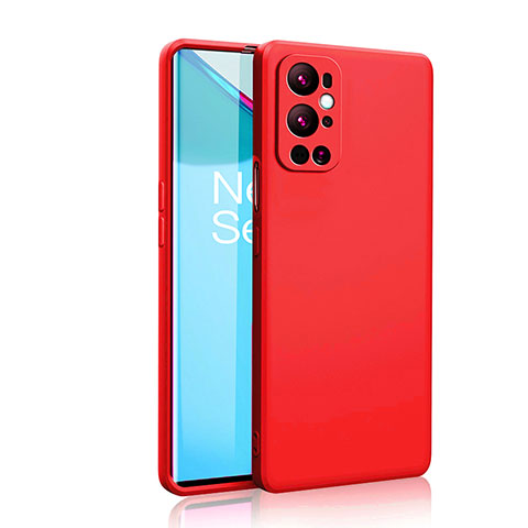 Funda Silicona Ultrafina Goma 360 Grados Carcasa YK2 para OnePlus 9 Pro 5G Rojo