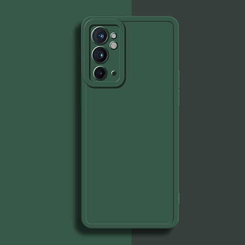 Funda Silicona Ultrafina Goma 360 Grados Carcasa YK2 para OnePlus 9RT 5G Verde Noche