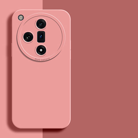 Funda Silicona Ultrafina Goma 360 Grados Carcasa YK2 para Oppo Find X7 Ultra 5G Rosa