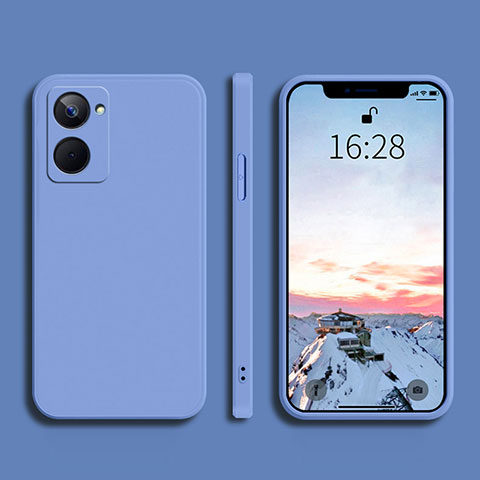 Funda Silicona Ultrafina Goma 360 Grados Carcasa YK2 para Realme 10 4G Gris Lavanda