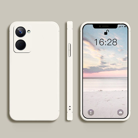 Funda Silicona Ultrafina Goma 360 Grados Carcasa YK2 para Realme 10 Pro 5G Blanco