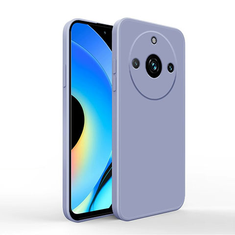 Funda Silicona Ultrafina Goma 360 Grados Carcasa YK2 para Realme 11 Pro 5G Gris Lavanda