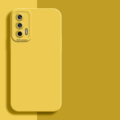 Funda Silicona Ultrafina Goma 360 Grados Carcasa YK2 para Realme GT 5G Amarillo