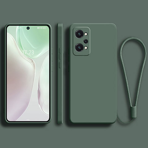 Funda Silicona Ultrafina Goma 360 Grados Carcasa YK2 para Realme GT Neo2 5G Verde