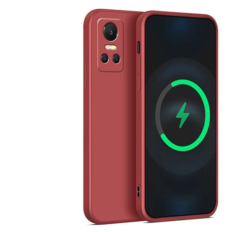 Funda Silicona Ultrafina Goma 360 Grados Carcasa YK2 para Realme GT Neo3 5G Rojo