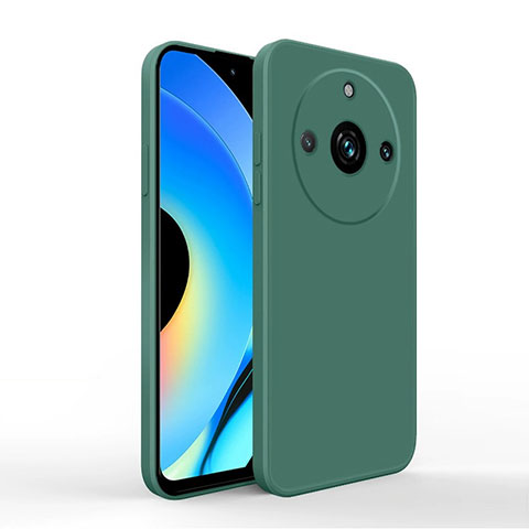 Funda Silicona Ultrafina Goma 360 Grados Carcasa YK2 para Realme Narzo 60 5G Verde Noche