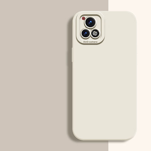 Funda Silicona Ultrafina Goma 360 Grados Carcasa YK2 para Vivo Y54s 5G Blanco