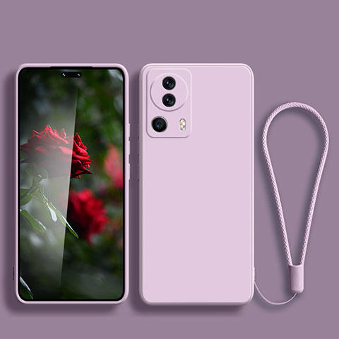 Funda Silicona Ultrafina Goma 360 Grados Carcasa YK2 para Xiaomi Civi 2 5G Purpura Claro