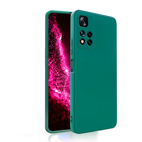 Funda Silicona Ultrafina Goma 360 Grados Carcasa YK2 para Xiaomi Mi 11i 5G (2022) Verde