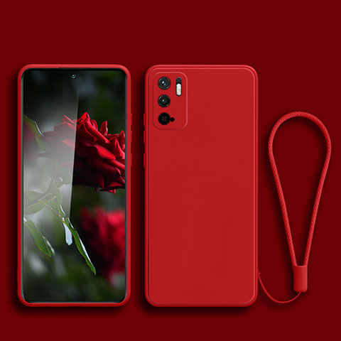 Funda Silicona Ultrafina Goma 360 Grados Carcasa YK2 para Xiaomi POCO M3 Pro 5G Rojo