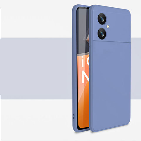 Funda Silicona Ultrafina Goma 360 Grados Carcasa YK2 para Xiaomi Poco M4 5G Gris Lavanda