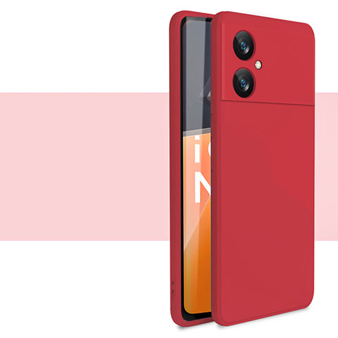 Funda Silicona Ultrafina Goma 360 Grados Carcasa YK2 para Xiaomi Poco M4 5G Rojo