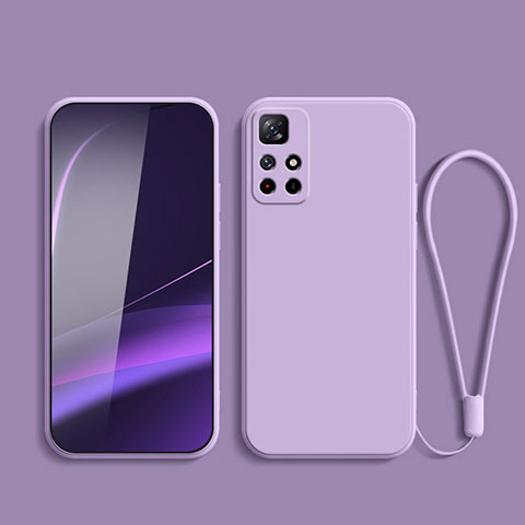 Funda Silicona Ultrafina Goma 360 Grados Carcasa YK2 para Xiaomi Poco M4 Pro 5G Morado