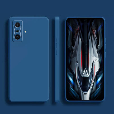 Funda Silicona Ultrafina Goma 360 Grados Carcasa YK2 para Xiaomi Redmi K50 Gaming 5G Azul