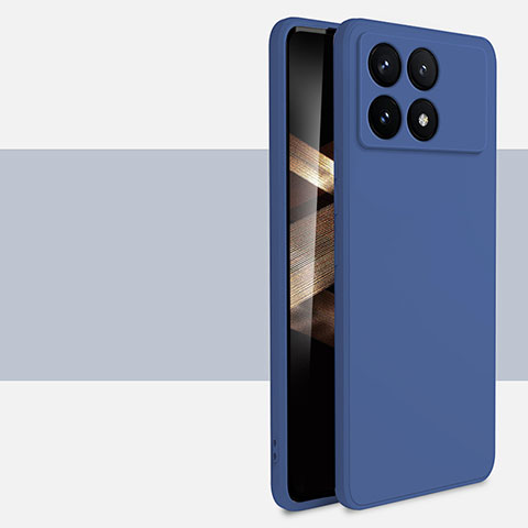 Funda Silicona Ultrafina Goma 360 Grados Carcasa YK2 para Xiaomi Redmi K70 Pro 5G Azul