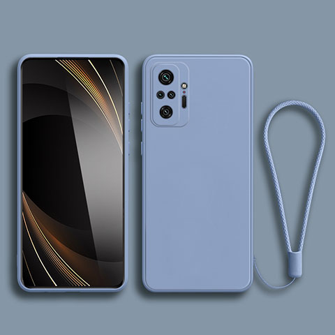 Funda Silicona Ultrafina Goma 360 Grados Carcasa YK2 para Xiaomi Redmi Note 10S 4G Gris Lavanda