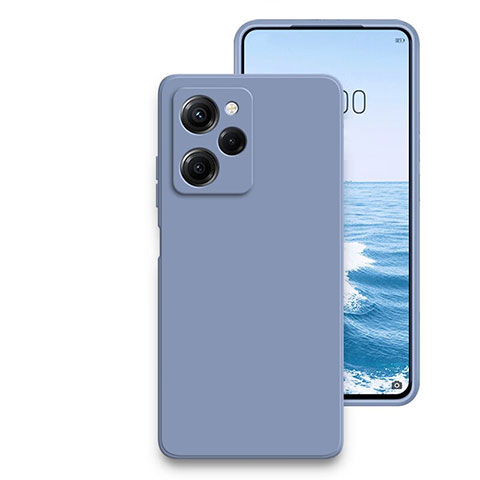 Funda Silicona Ultrafina Goma 360 Grados Carcasa YK2 para Xiaomi Redmi Note 12 Pro Speed 5G Gris Lavanda