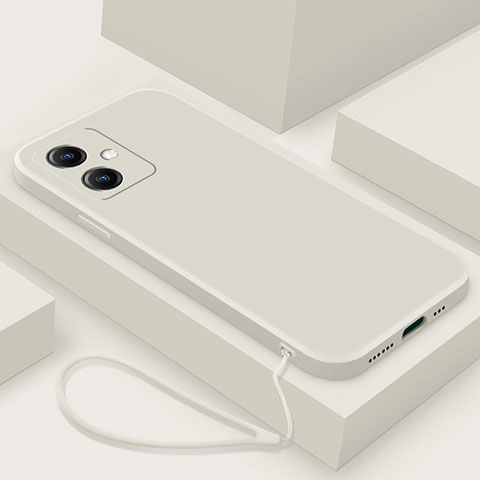 Funda Silicona Ultrafina Goma 360 Grados Carcasa YK2 para Xiaomi Redmi Note 12R Pro 5G Blanco