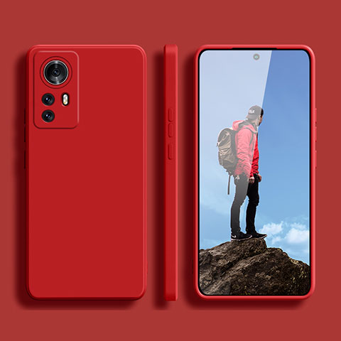 Funda Silicona Ultrafina Goma 360 Grados Carcasa YK2 para Xiaomi Redmi Note 12S Rojo