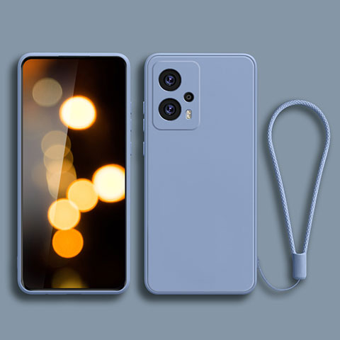 Funda Silicona Ultrafina Goma 360 Grados Carcasa YK2 para Xiaomi Redmi Note 12T Pro 5G Gris Lavanda