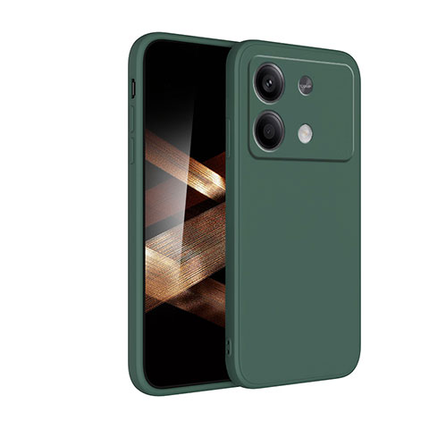 Funda Silicona Ultrafina Goma 360 Grados Carcasa YK2 para Xiaomi Redmi Note 13R Pro 5G Verde