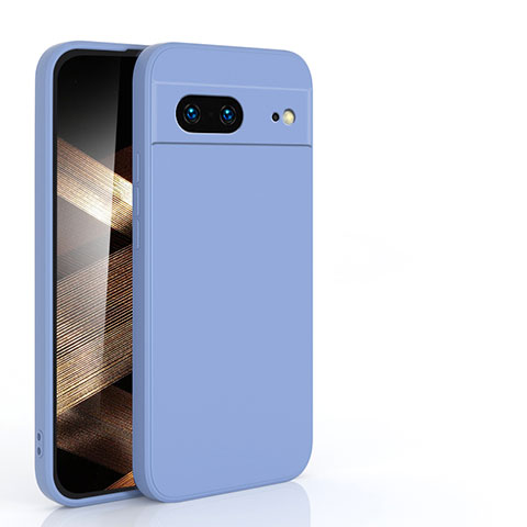 Funda Silicona Ultrafina Goma 360 Grados Carcasa YK3 para Google Pixel 7 5G Gris Lavanda