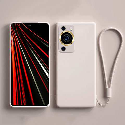 Funda Silicona Ultrafina Goma 360 Grados Carcasa YK3 para Huawei P60 Blanco