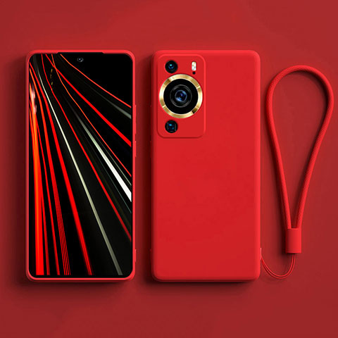 Funda Silicona Ultrafina Goma 360 Grados Carcasa YK3 para Huawei P60 Pro Rojo