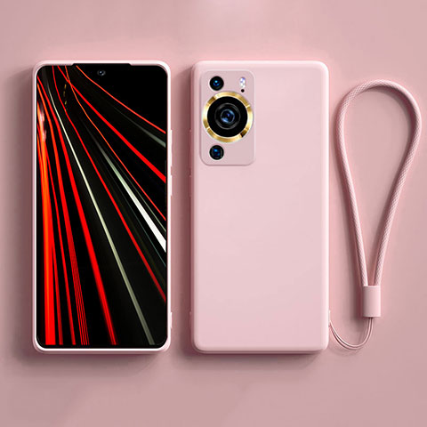 Funda Silicona Ultrafina Goma 360 Grados Carcasa YK3 para Huawei P60 Pro Rosa