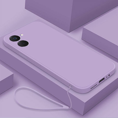 Funda Silicona Ultrafina Goma 360 Grados Carcasa YK3 para Realme 10S 5G Purpura Claro