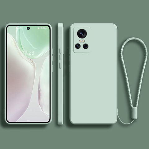 Funda Silicona Ultrafina Goma 360 Grados Carcasa YK3 para Realme GT Neo3 5G Menta Verde