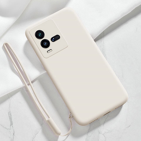 Funda Silicona Ultrafina Goma 360 Grados Carcasa YK3 para Vivo iQOO 9T 5G Blanco