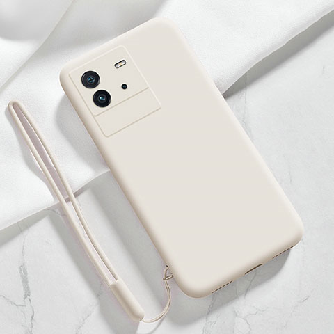 Funda Silicona Ultrafina Goma 360 Grados Carcasa YK3 para Vivo iQOO Neo6 SE 5G Blanco