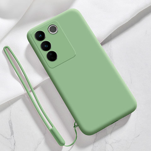 Funda Silicona Ultrafina Goma 360 Grados Carcasa YK3 para Vivo V27 5G Verde