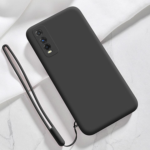 Funda Silicona Ultrafina Goma 360 Grados Carcasa YK3 para Vivo Y70S 5G Negro