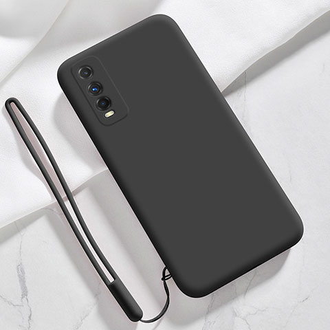 Funda Silicona Ultrafina Goma 360 Grados Carcasa YK3 para Vivo Y70t 5G Negro