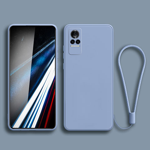 Funda Silicona Ultrafina Goma 360 Grados Carcasa YK3 para Xiaomi Civi 5G Gris Lavanda