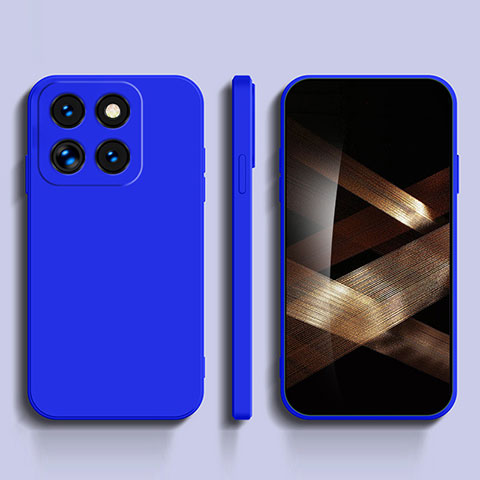 Funda Silicona Ultrafina Goma 360 Grados Carcasa YK3 para Xiaomi Mi 14 Pro 5G Azul Real