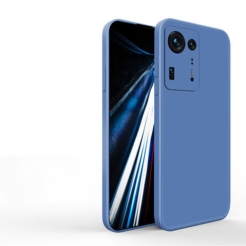 Funda Silicona Ultrafina Goma 360 Grados Carcasa YK3 para Xiaomi Mi Mix 4 5G Azul