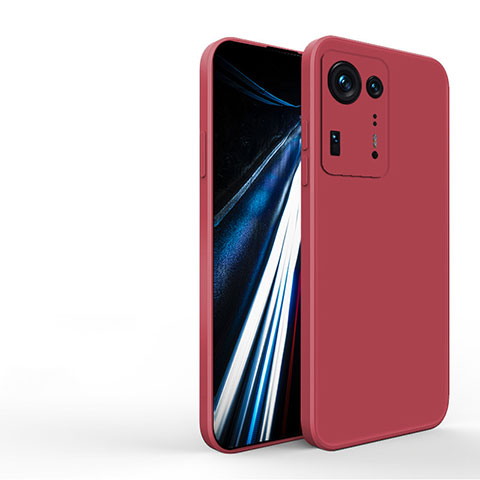 Funda Silicona Ultrafina Goma 360 Grados Carcasa YK3 para Xiaomi Mi Mix 4 5G Rojo