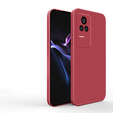 Funda Silicona Ultrafina Goma 360 Grados Carcasa YK3 para Xiaomi Poco F4 5G Rojo