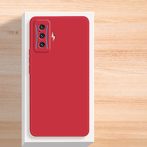 Funda Silicona Ultrafina Goma 360 Grados Carcasa YK3 para Xiaomi Poco F4 GT 5G Rojo