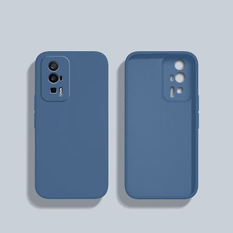 Funda Silicona Ultrafina Goma 360 Grados Carcasa YK3 para Xiaomi Poco F5 Pro 5G Gris Lavanda