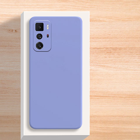 Funda Silicona Ultrafina Goma 360 Grados Carcasa YK3 para Xiaomi Poco X3 GT 5G Gris Lavanda