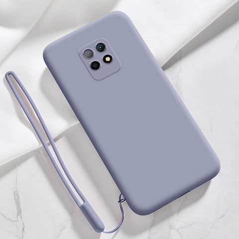 Funda Silicona Ultrafina Goma 360 Grados Carcasa YK3 para Xiaomi Redmi 10X 5G Gris Lavanda